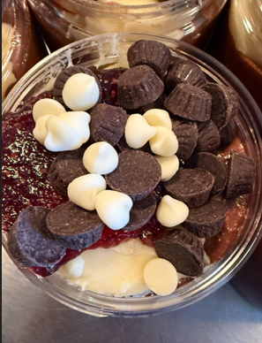 Dark Chocolate Raspberry Truffle Cheesecake